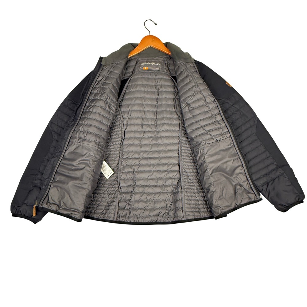 Eddie Bauer Sportshop StormDown 700 Puffer Jacket Womens Medium Black Gray - Picture 4 of 10